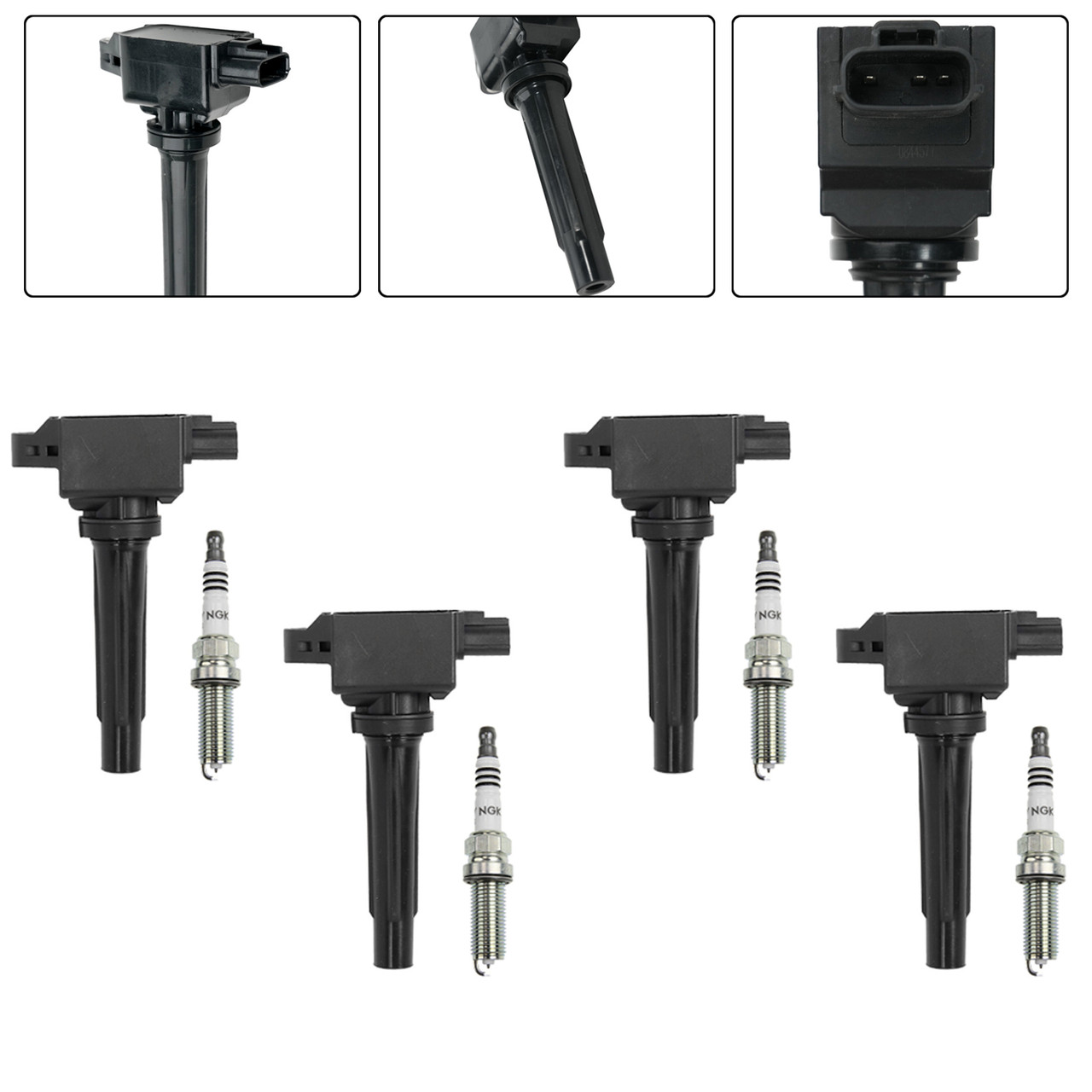 4x Ignition Coils+Spark Plugs UF656 For Mazda CX-5 2.0/2.5L 3 6 GT