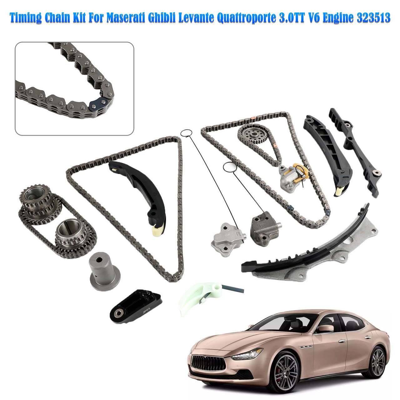 Timing Chain Kit For Maserati Ghibli Levante Quattroporte 3.0TT V6