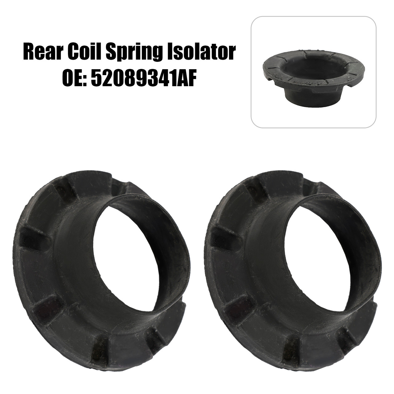 2 x Rear Coil Spring Isolator 52089341AF for Jeep Grand Cherokee WK 2005-2010