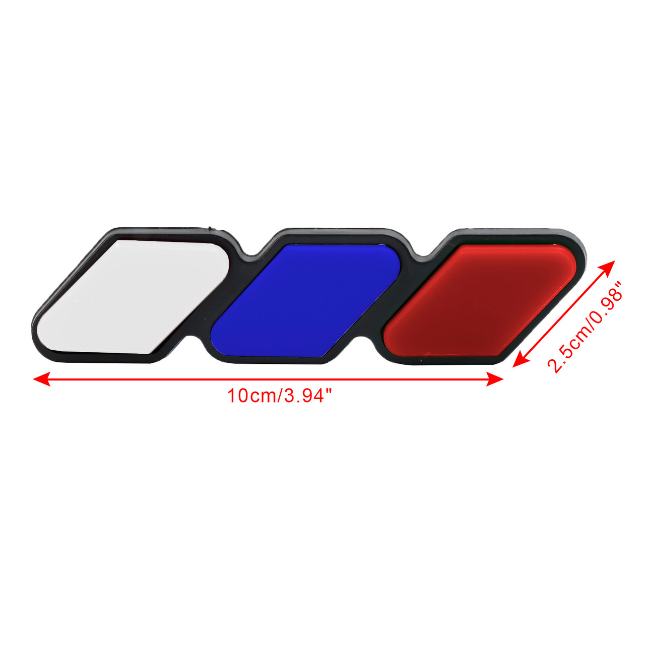 Tri-Color Grille Badge Emblem Car Accessories for Toyota Tacoma TRD Tundra RAV4 F