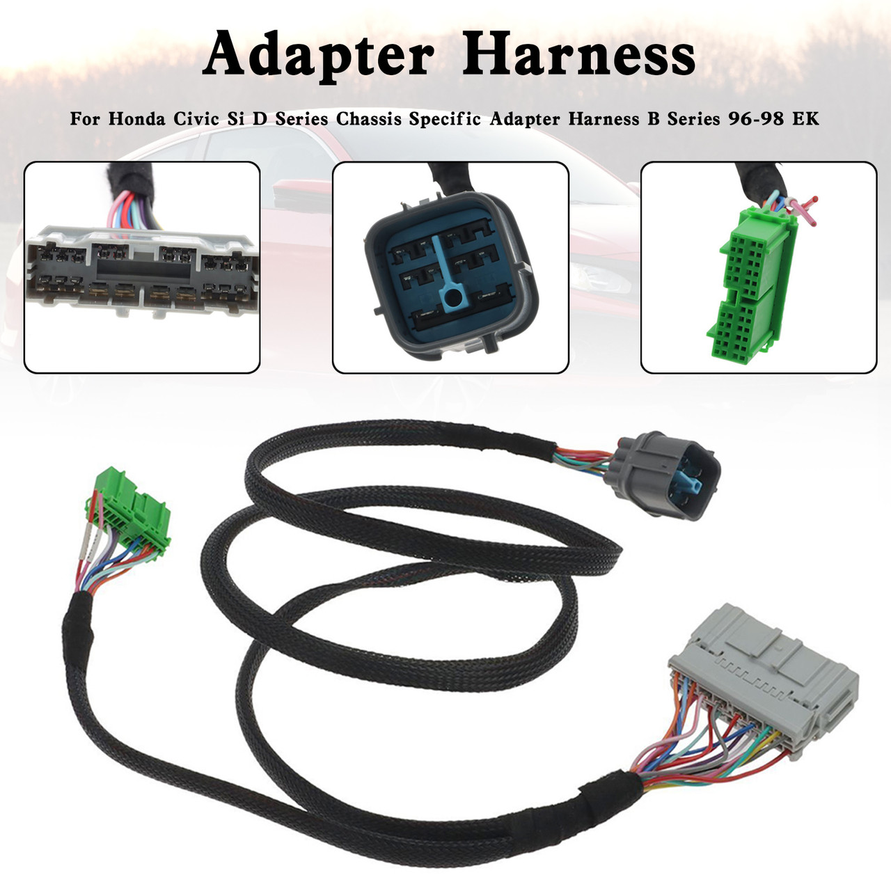 D Series Chassis Specific Adapter Harness B Series 96-98 EK For Honda Civic Si