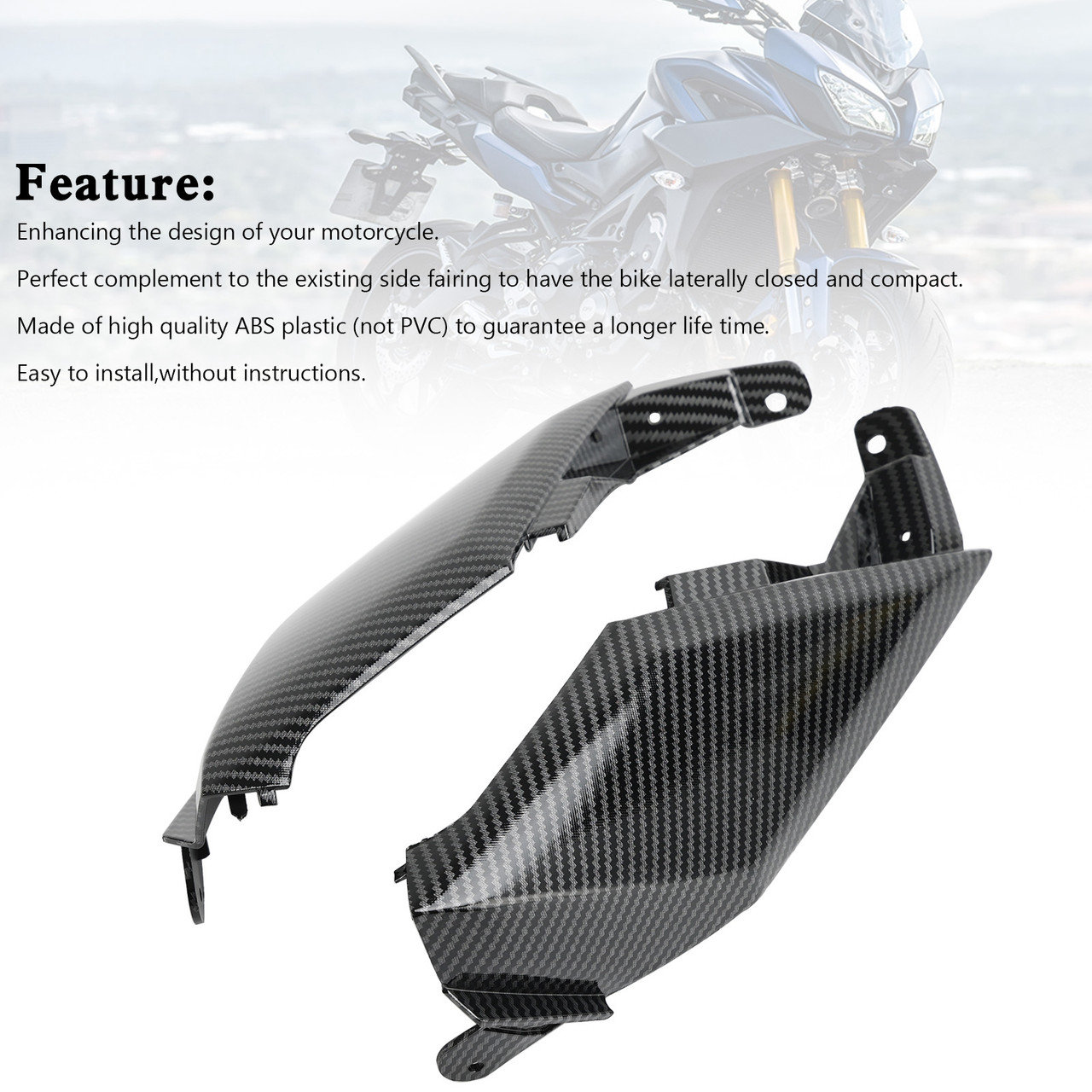 Carbon Cover Headlight Panel Fairing For Yamaha Tracer 900 / GT 2018-2020
