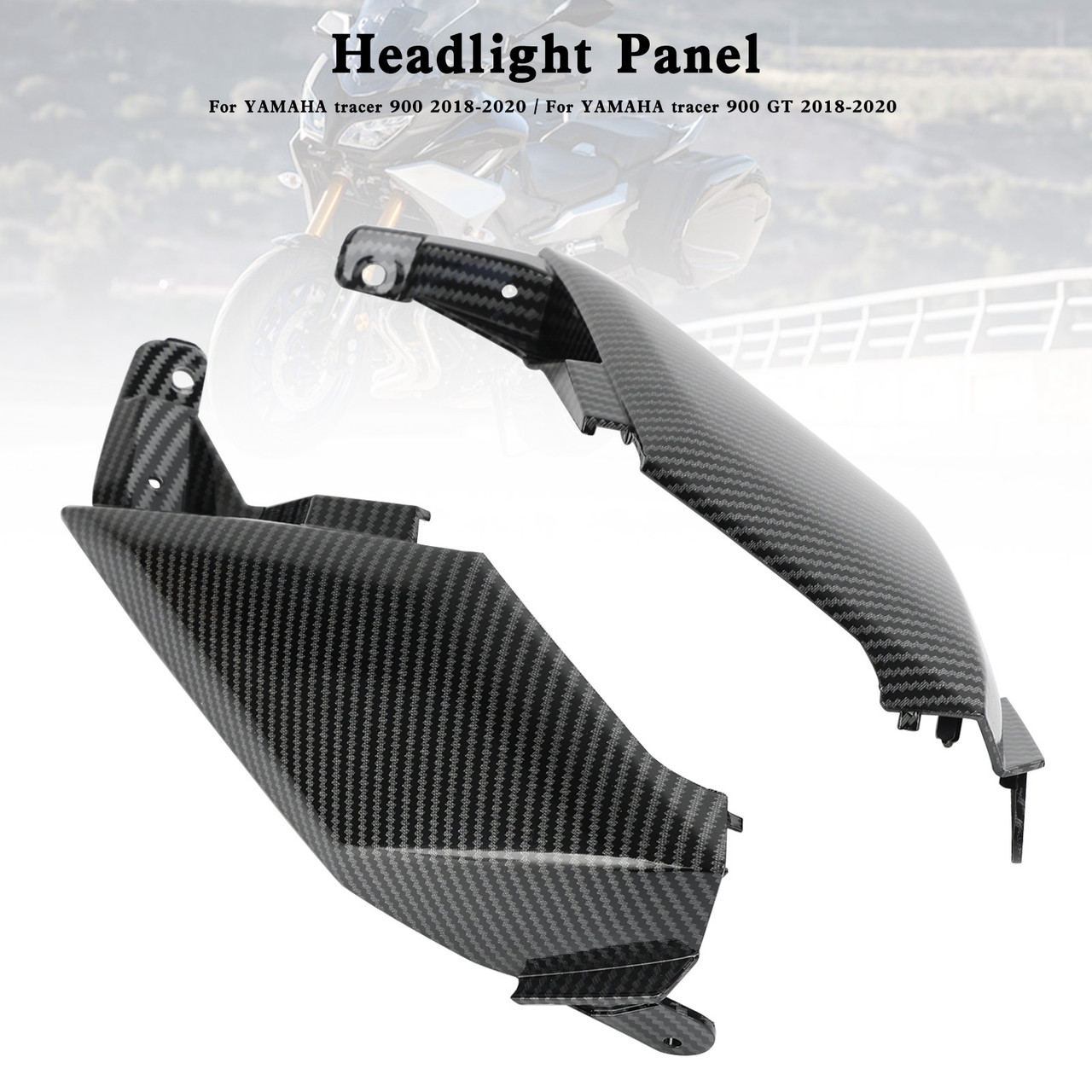Carbon Cover Headlight Panel Fairing For Yamaha Tracer 900 / GT 2018-2020