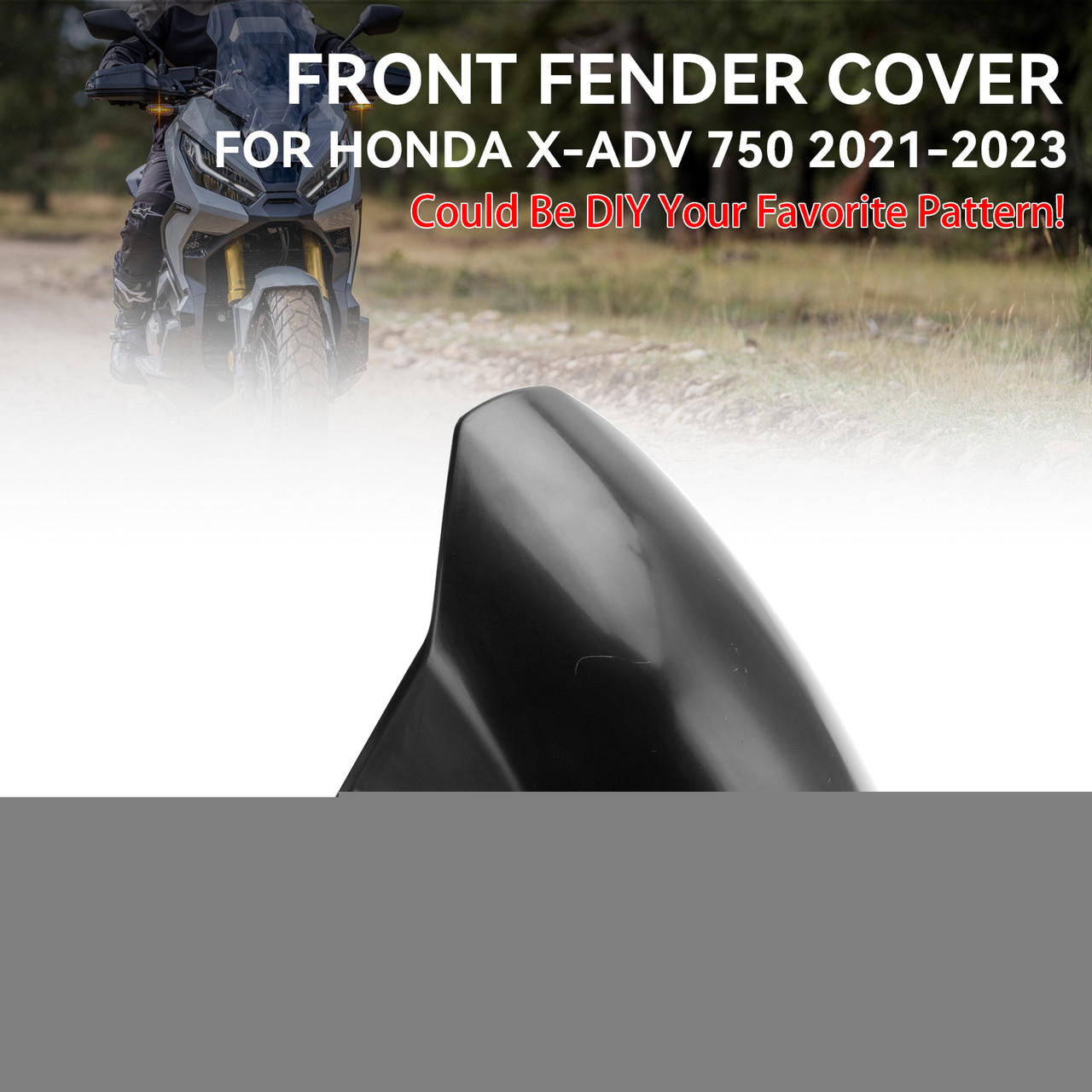 Unpainted ABS Front Fender Cover Fairing Cowl for Honda X-ADV 750 2021-2023