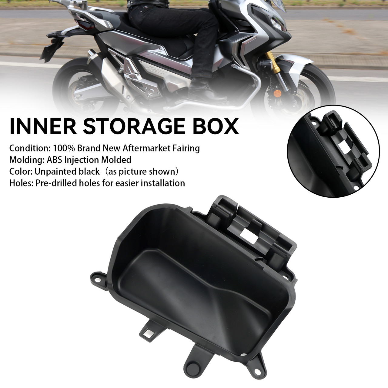 Unpainted Inner Storage Box Cover Case For Honda X-ADV 750 2021-2023