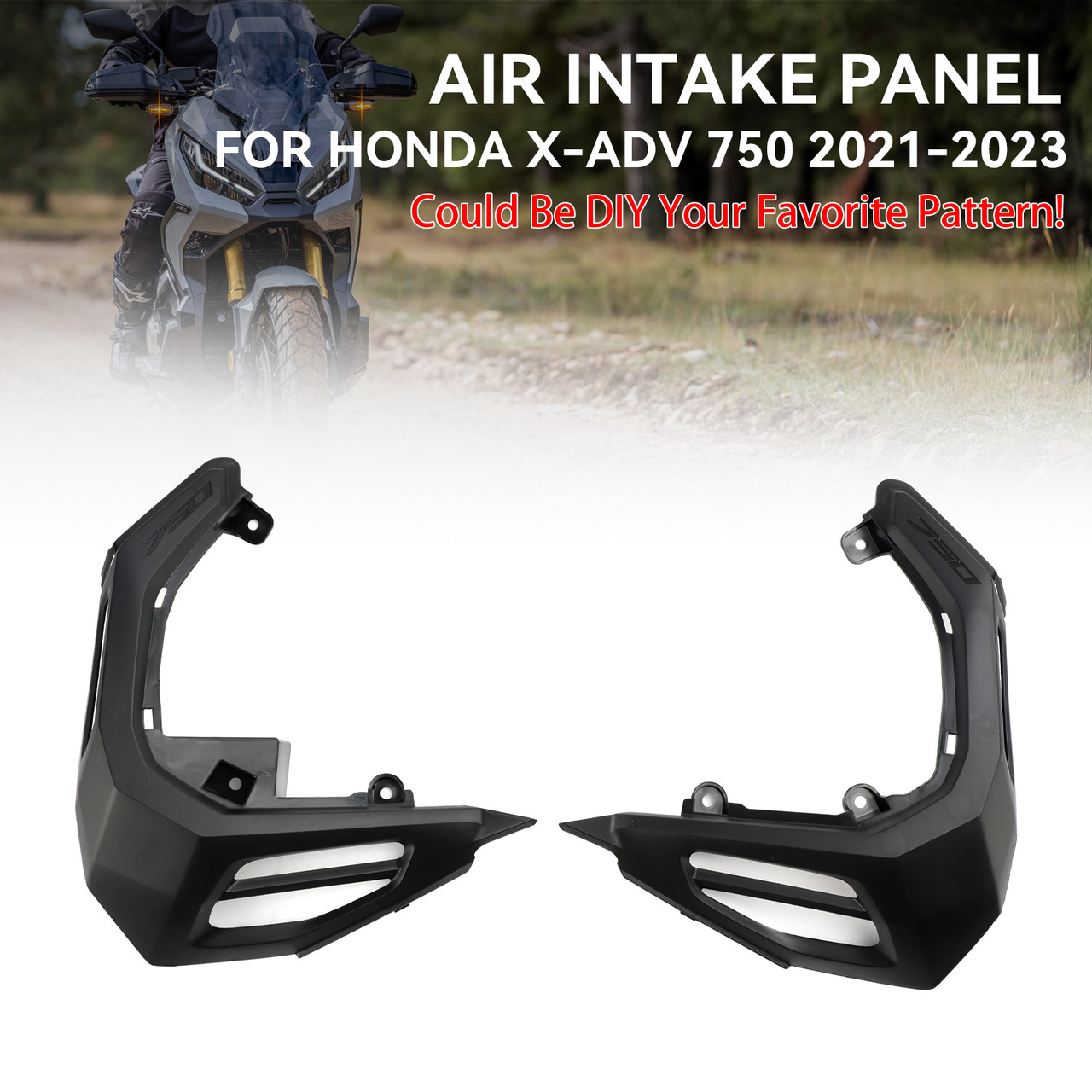 Unpainted Side Air Intake Vent Panel Cover Fairing for Honda X-ADV 750 2021-2024