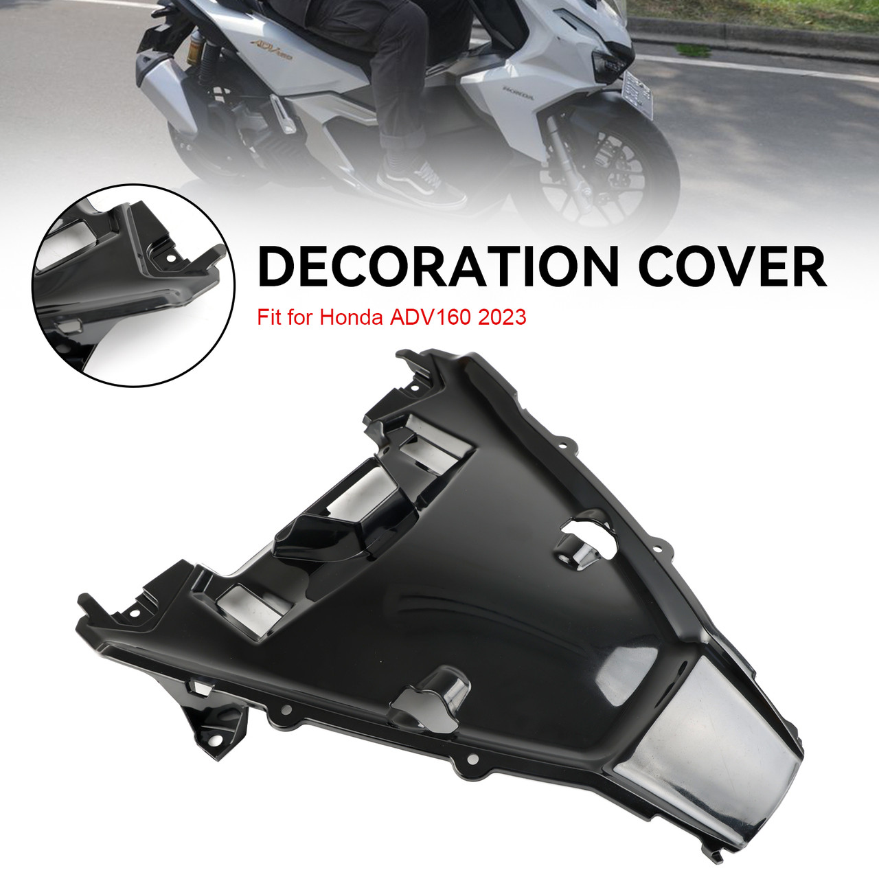 Unpainted ABS Front Headlight Nose Cover Protector for Honda ADV 160 2023