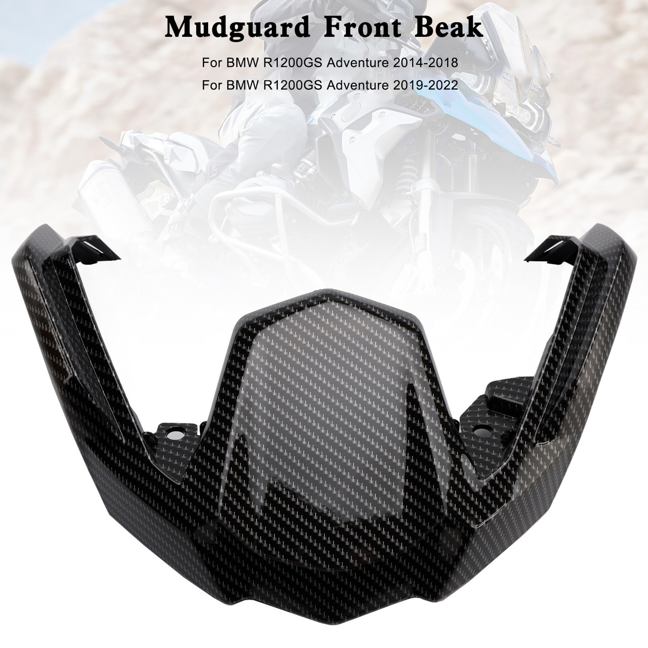 Carbon Mudguard Extension Beak Nose For BMW R1200 R1250 GS Adventure 2014-2022