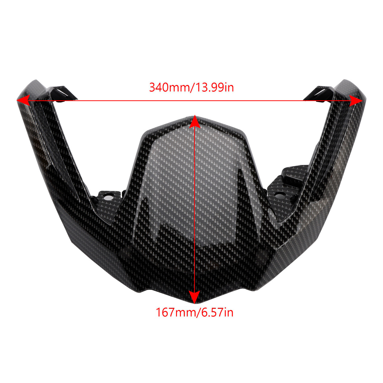 Carbon Mudguard Extension Beak Nose For BMW R1200 R1250 GS Adventure 2014-2022