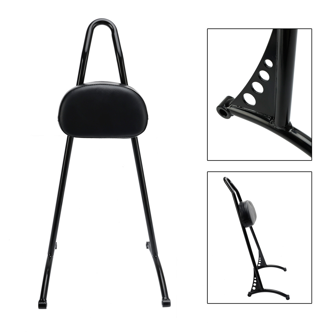 Passenger Sissy Bar Backrest for Sportster Iron 883 1200 XL 48 72 2004-Later BLK