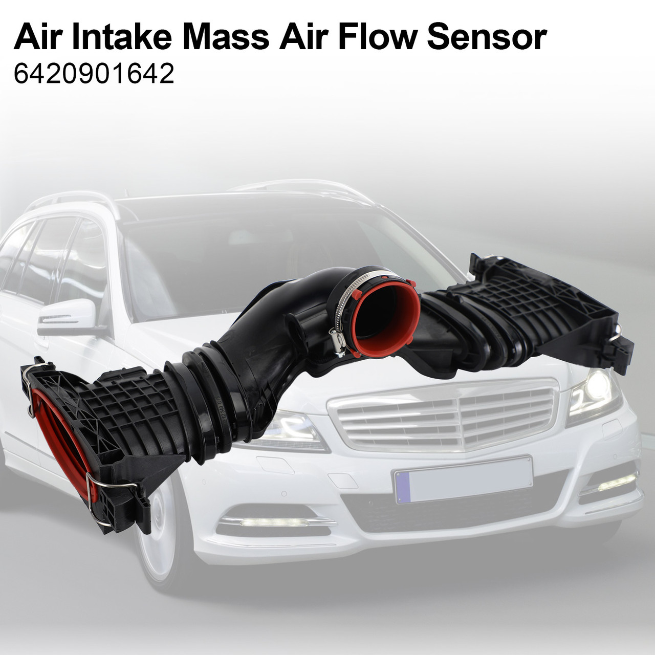 5 Pin Air Intake Pipe Mass Air Flow Sensor For Mercedes C/E/M/R-Class 6420902242