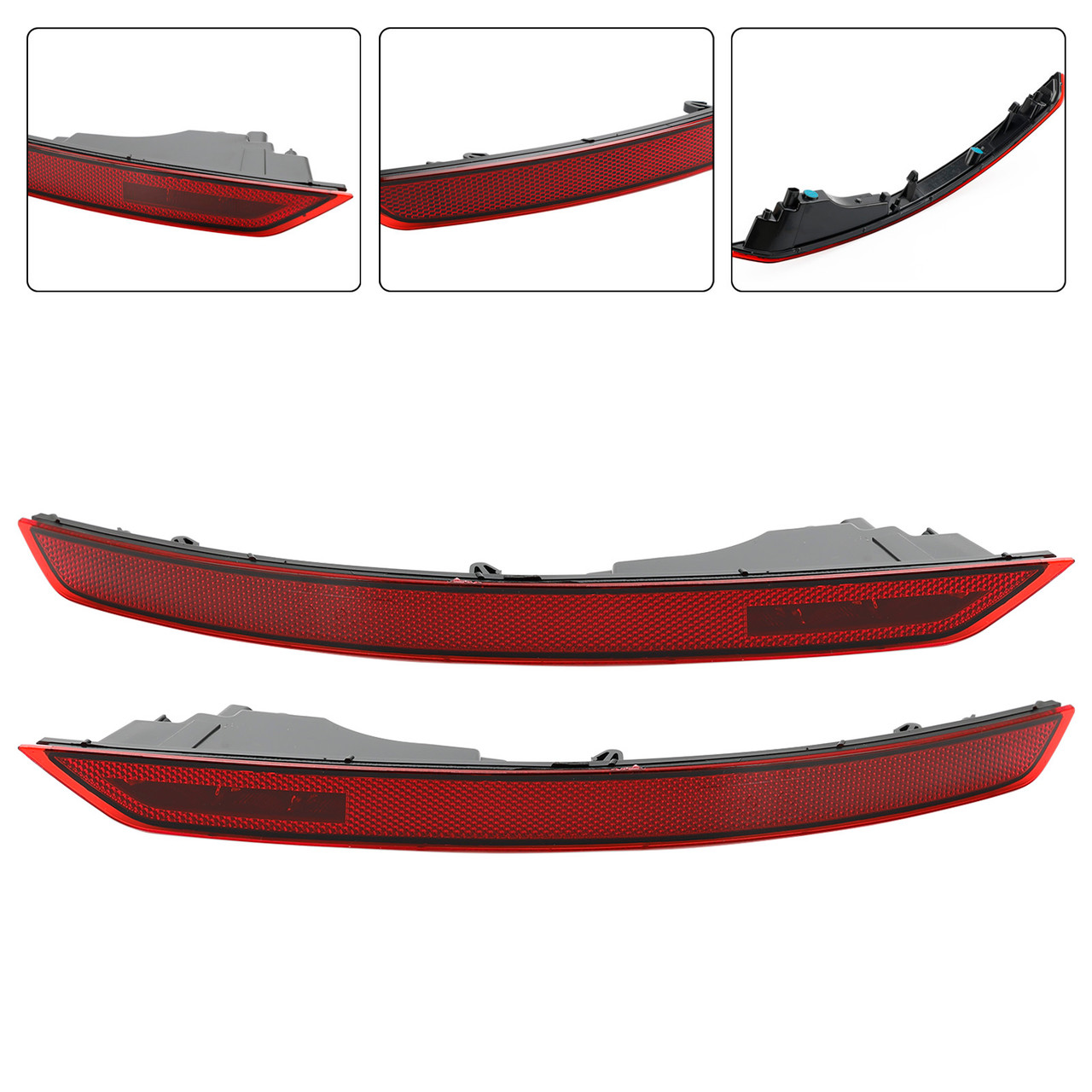 Rear Left+Right Bumper Reflector Lamp 4M8945701 702 For Audi Q8 RSQ8 SQ8 19-2022