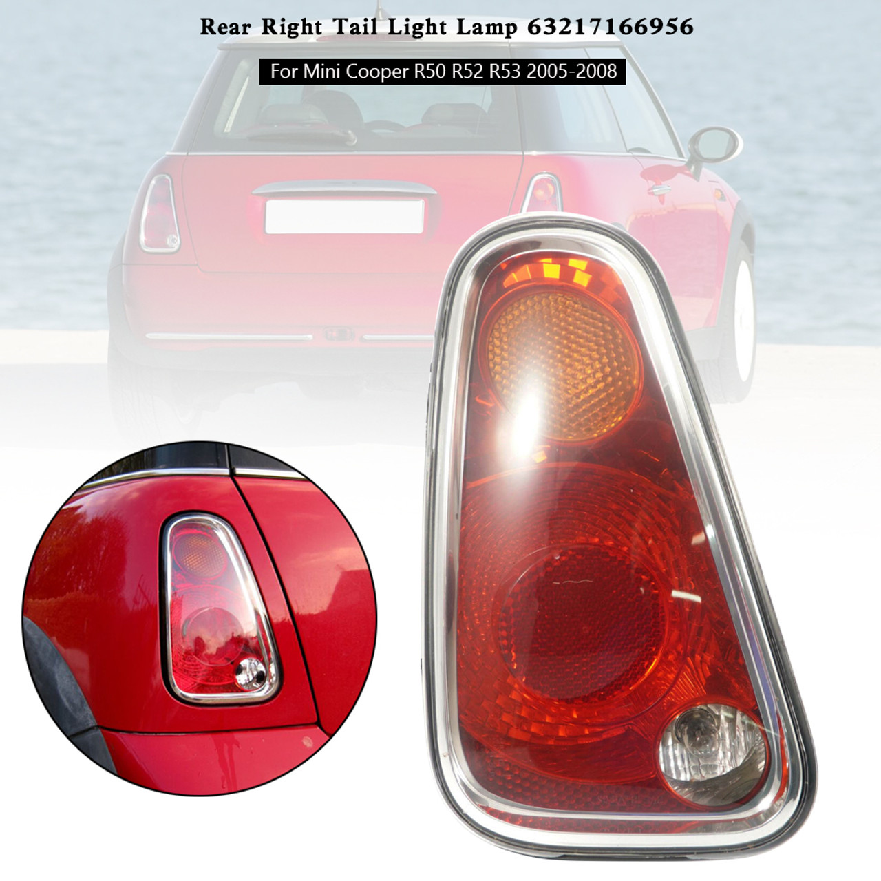 Rear Left Tail Light Lamp 63217166955 For Mini Cooper R50 R52 R53 2005-2008