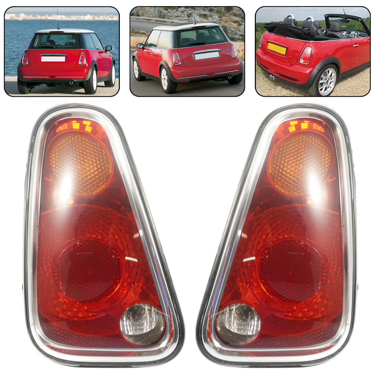 Rear L+R Tail Light Lamp 63217166955 56 For Mini Cooper R50 R52 R53 2005-2008