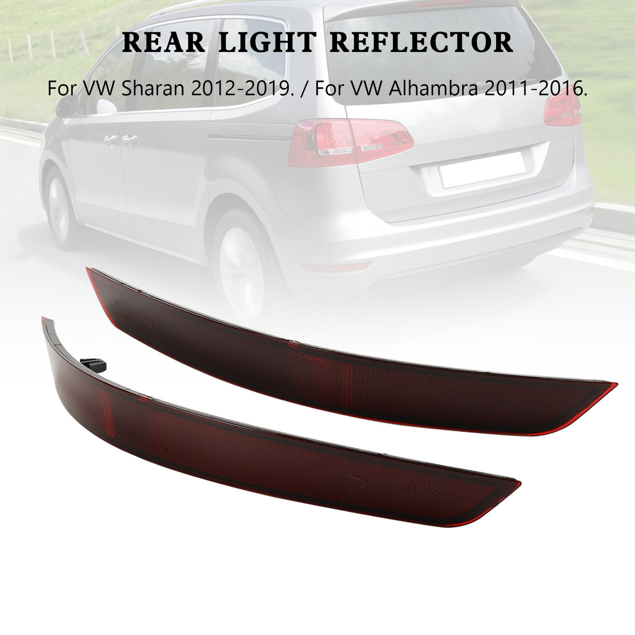 L+R Rear Light Reflector 7N0945105B 7N0945106B For VW SHARAN 7N