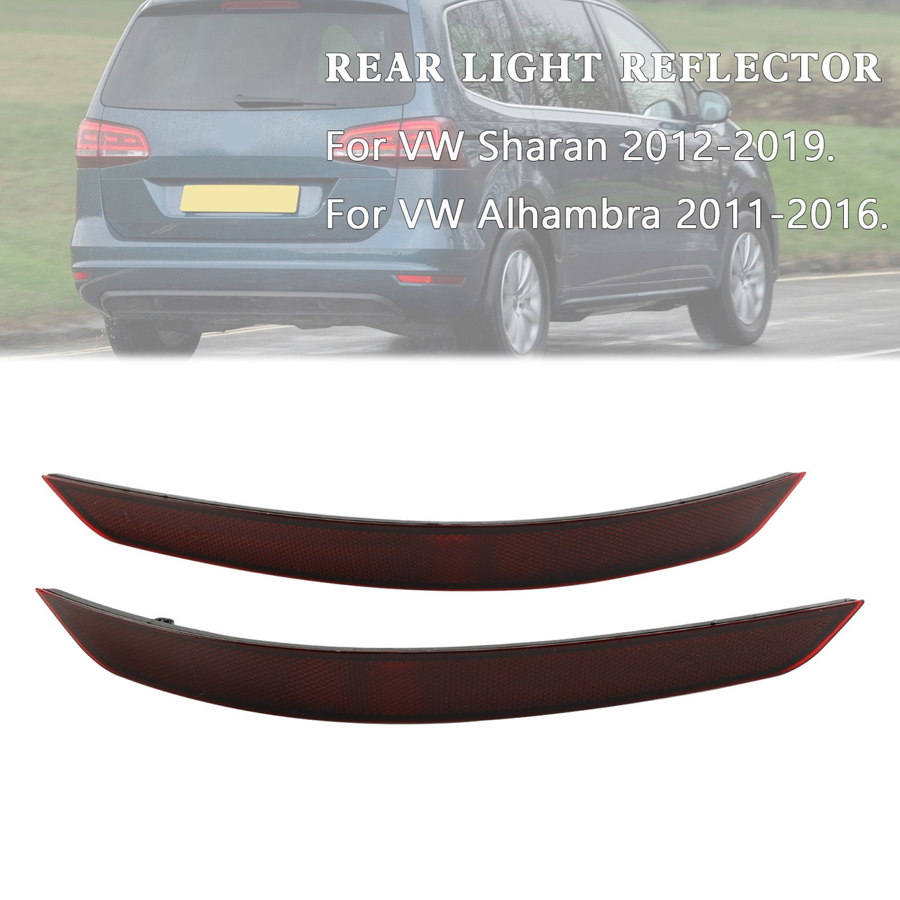 L+R Rear Light Reflector 7N0945105B 7N0945106B For VW SHARAN 7N