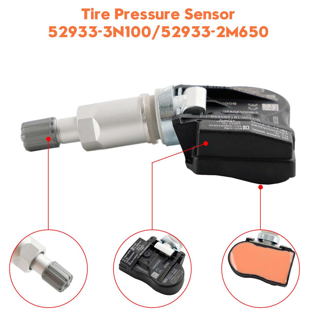 TPMS Tire Pressure Sensor 52933-3N100 For Kia Ceed Hyundai Accent Genesis