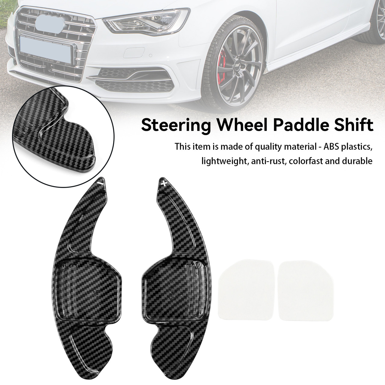 JJJJD Volant de Voiture DSG Maj Paddle Shifters Extension Sticker for