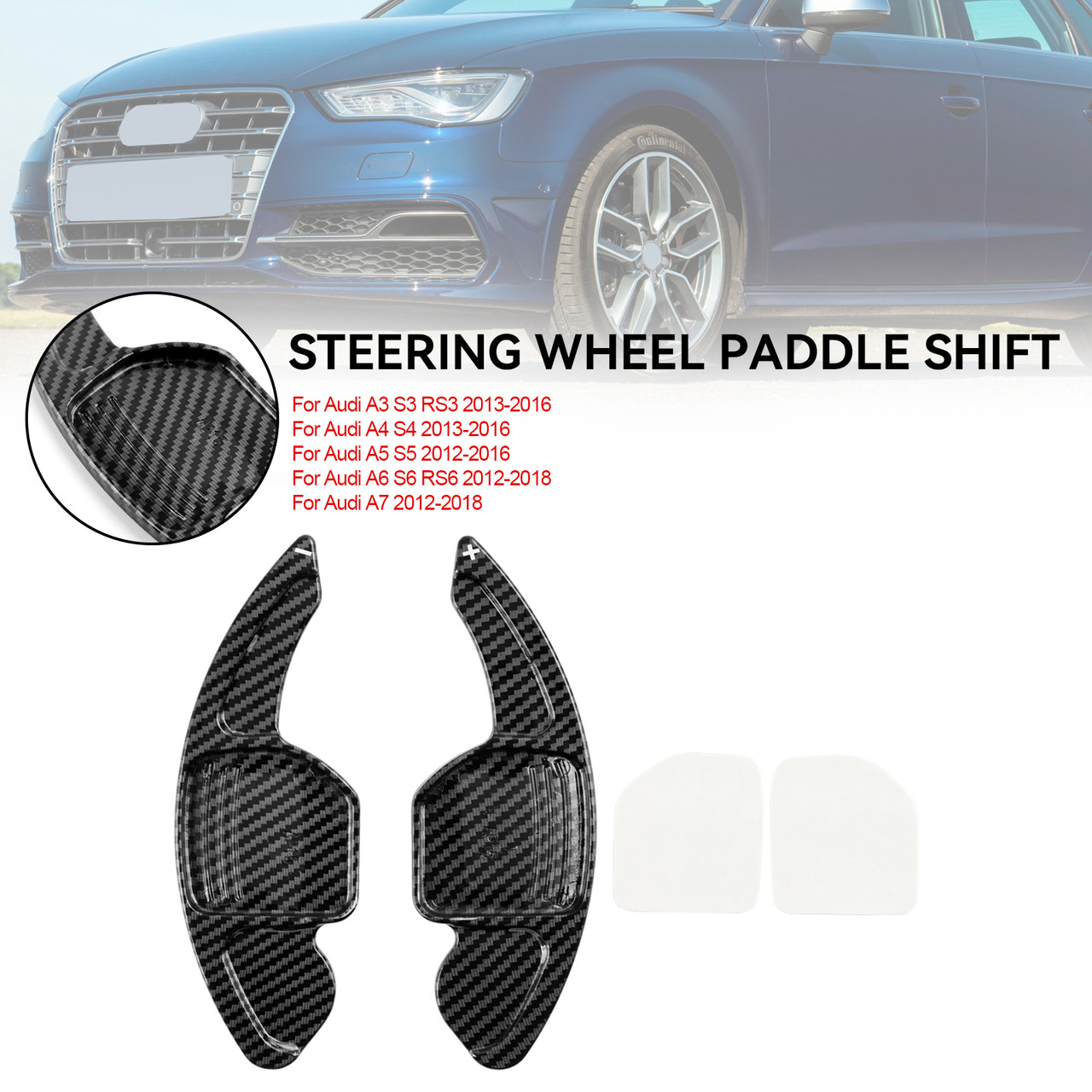 Steering Wheel Shift Paddle Shifter Extension Fit Audi A3 A4 A5 A6 A7 A8 Q5 Q7