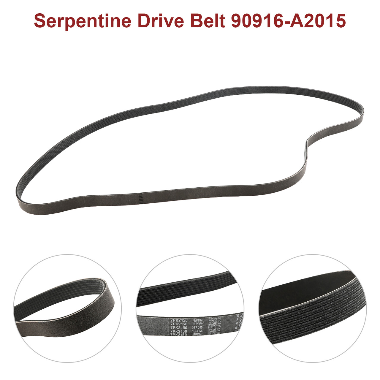 Engine Serpentine V-Belt 90916-A2015 For Toyota 4Runner FJ Cruiser Tundra 4.0L