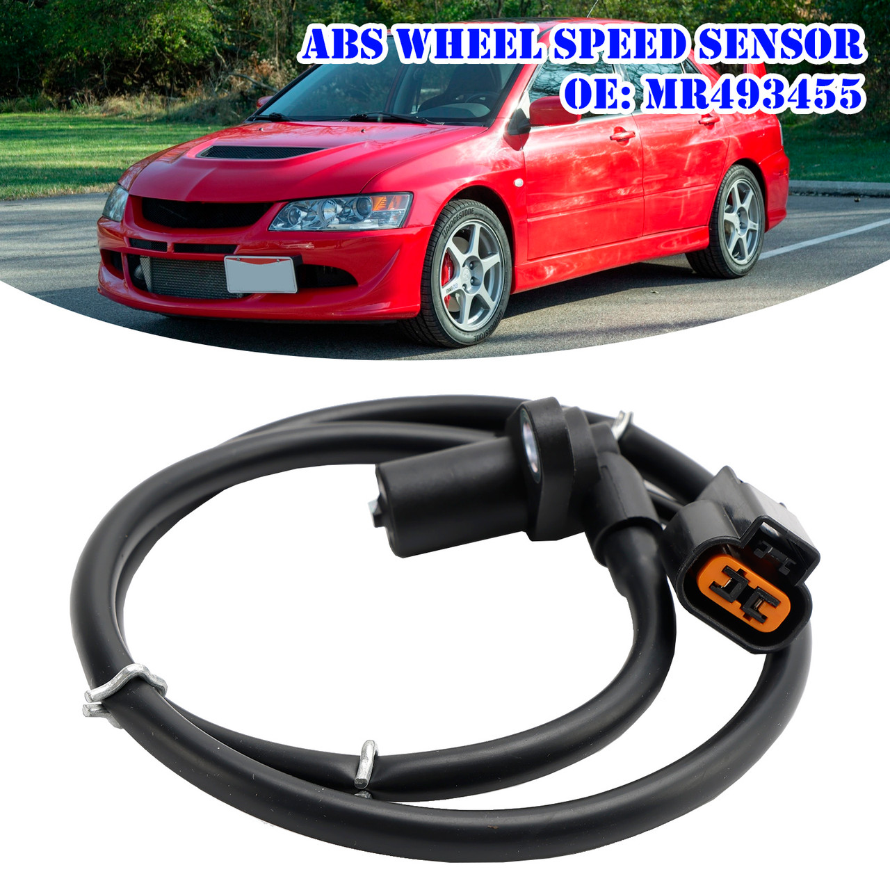 ABS Wheel Speed Sensor Rear Left For Mitsubishi Lancer Evo 2.0 16V MR493455