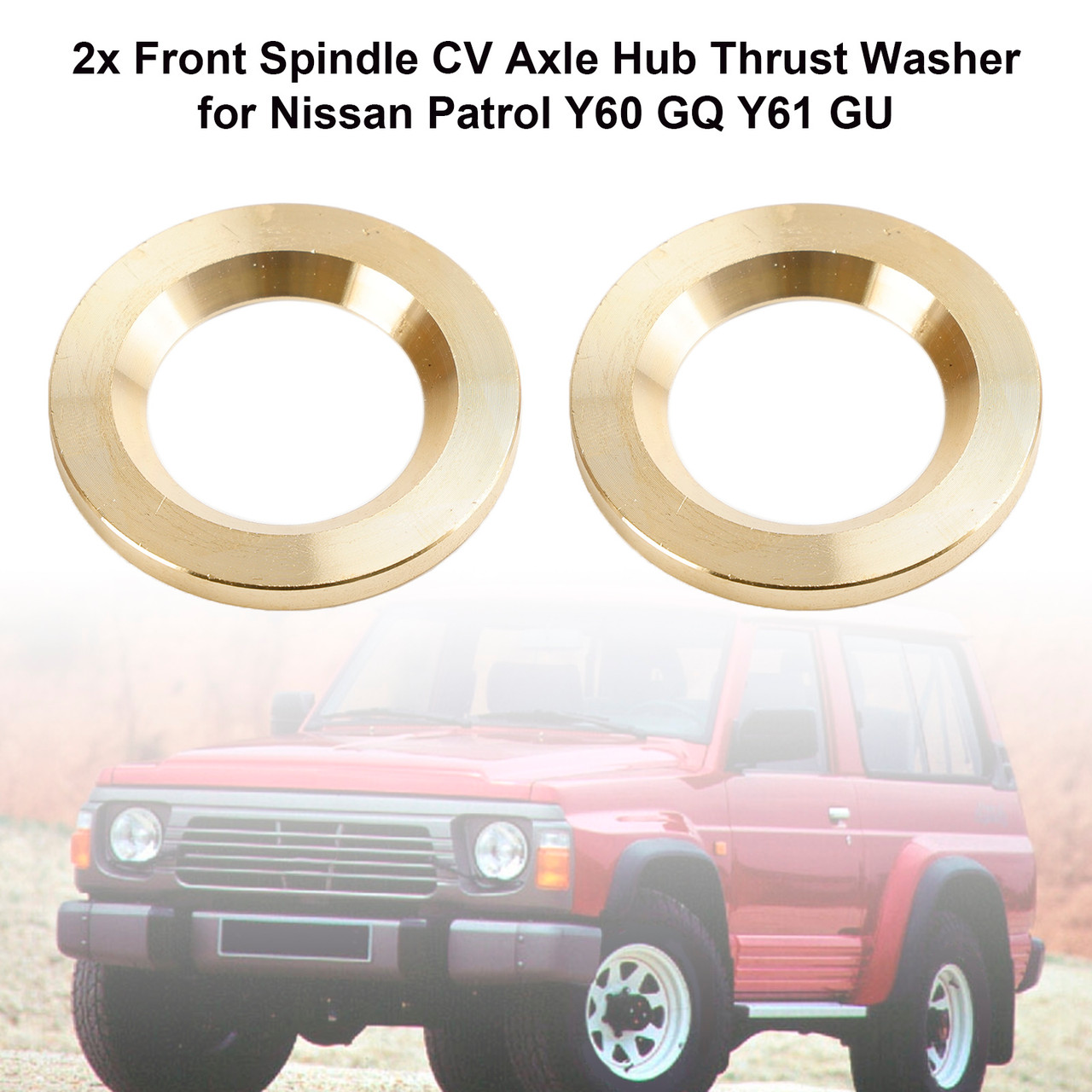 2x Front Spindle CV Axle Hub Thrust Washer for Nissan Patrol Y60