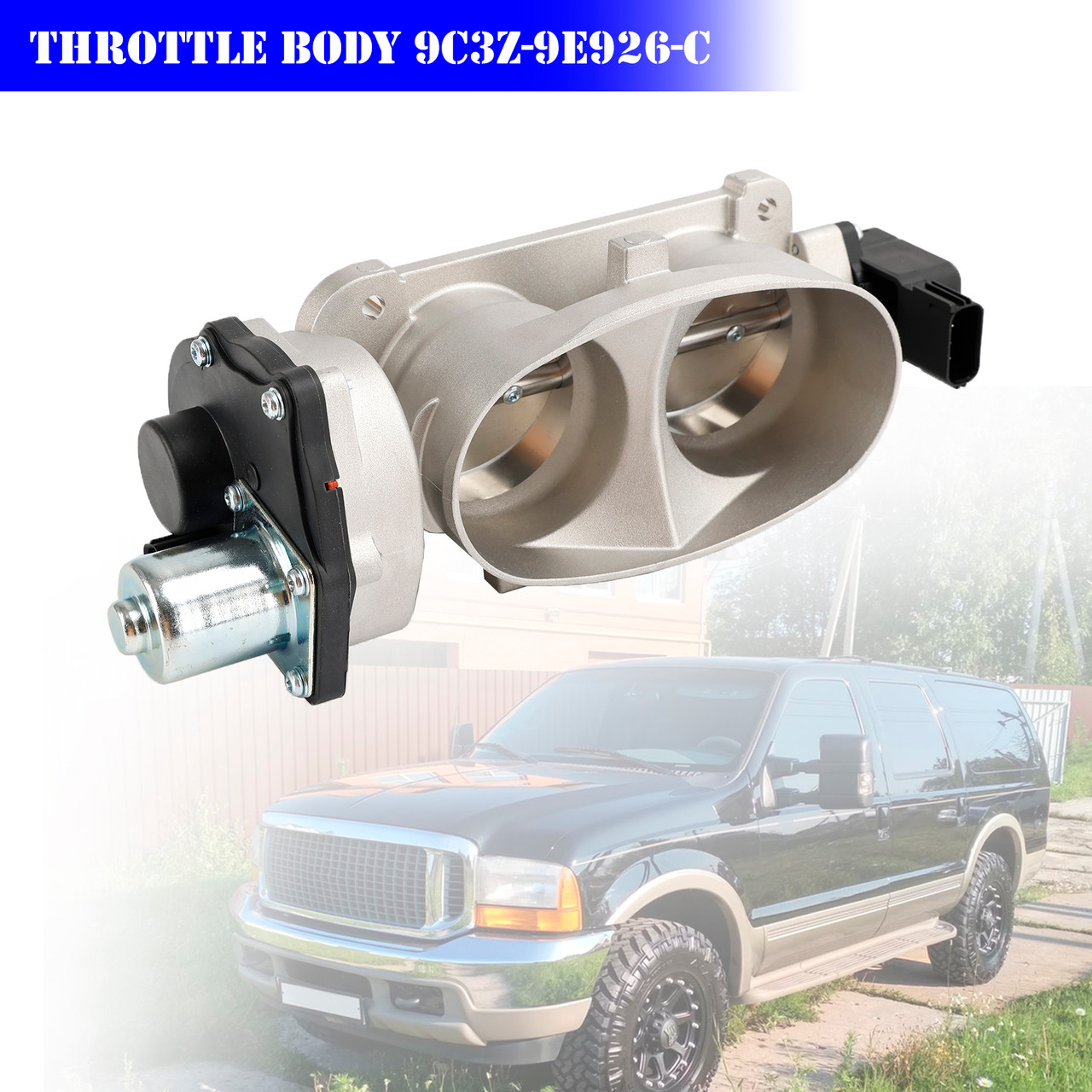 Throttle Body 9C3Z-9E926-C For Ford F-250 Mustang Excursion 5.4L 5.8L 6.8L