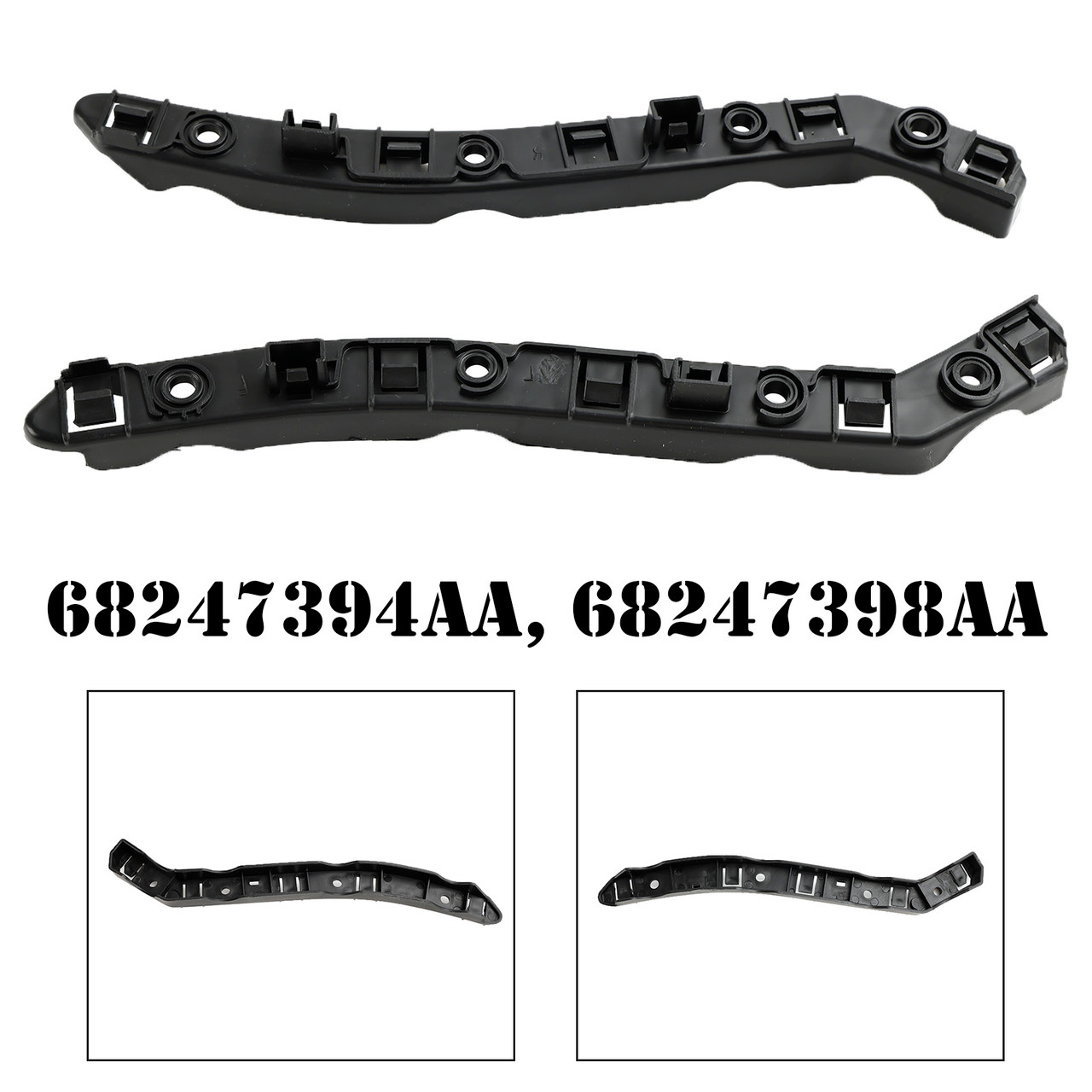 Bumper Bracket Set For Jeep Renegade 2015-2022 Front Driver and Passenger Side