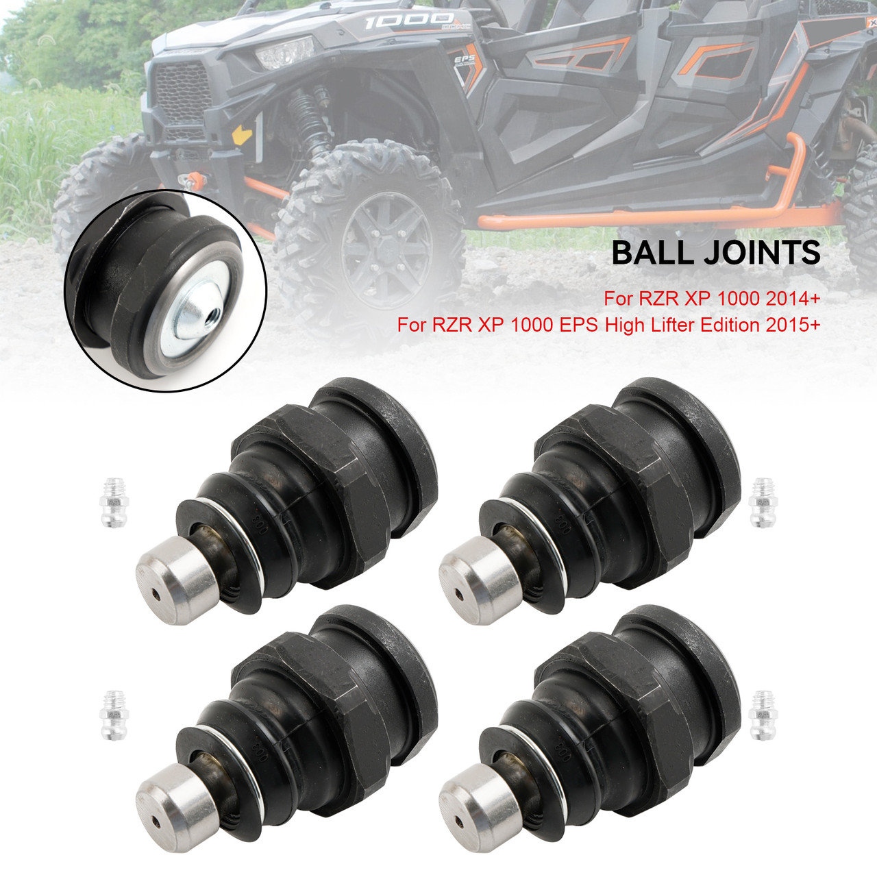 4PCS Death Grip Ball Joints Package Fit Polaris RZR XP 2014-2023