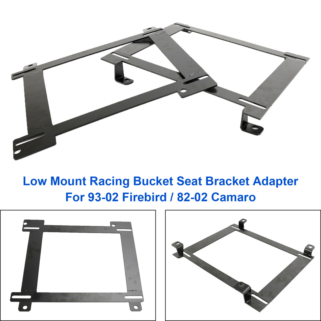 For 93-02 Firebird / 82-02 Camaro Low Mount Racing Bucket Seat Bracket Adapter