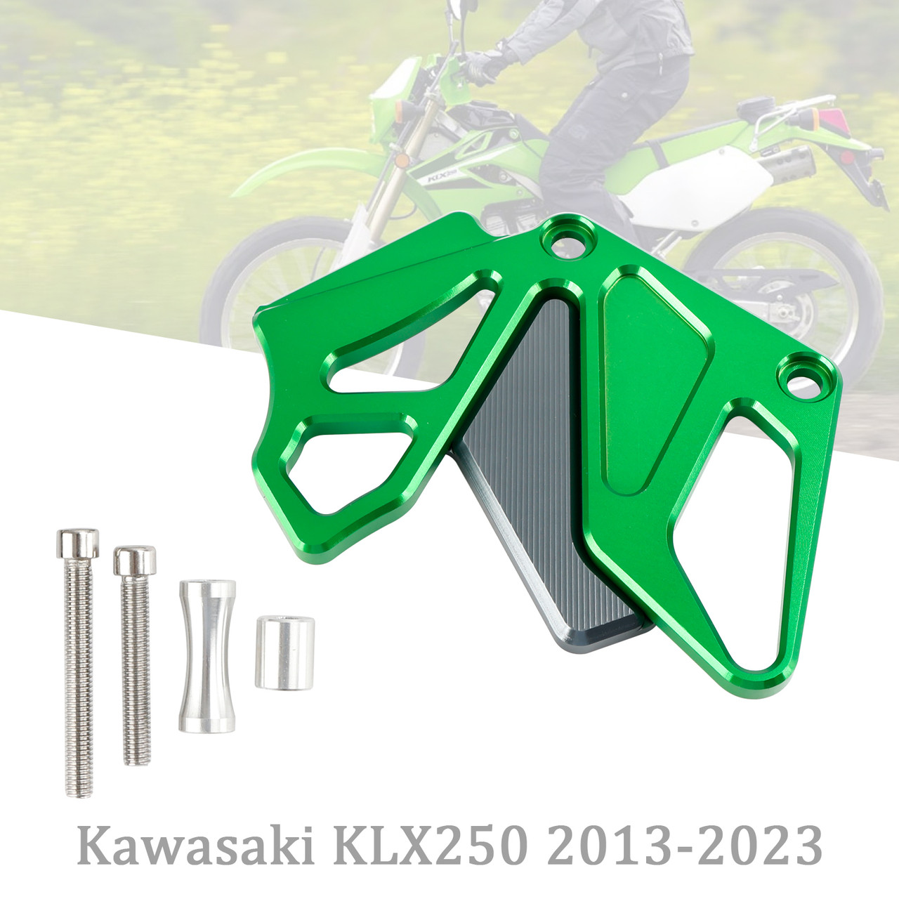 Front Sprocket Cover Chain Guard Protector For Kawasaki KLX250 2013-2023 Green