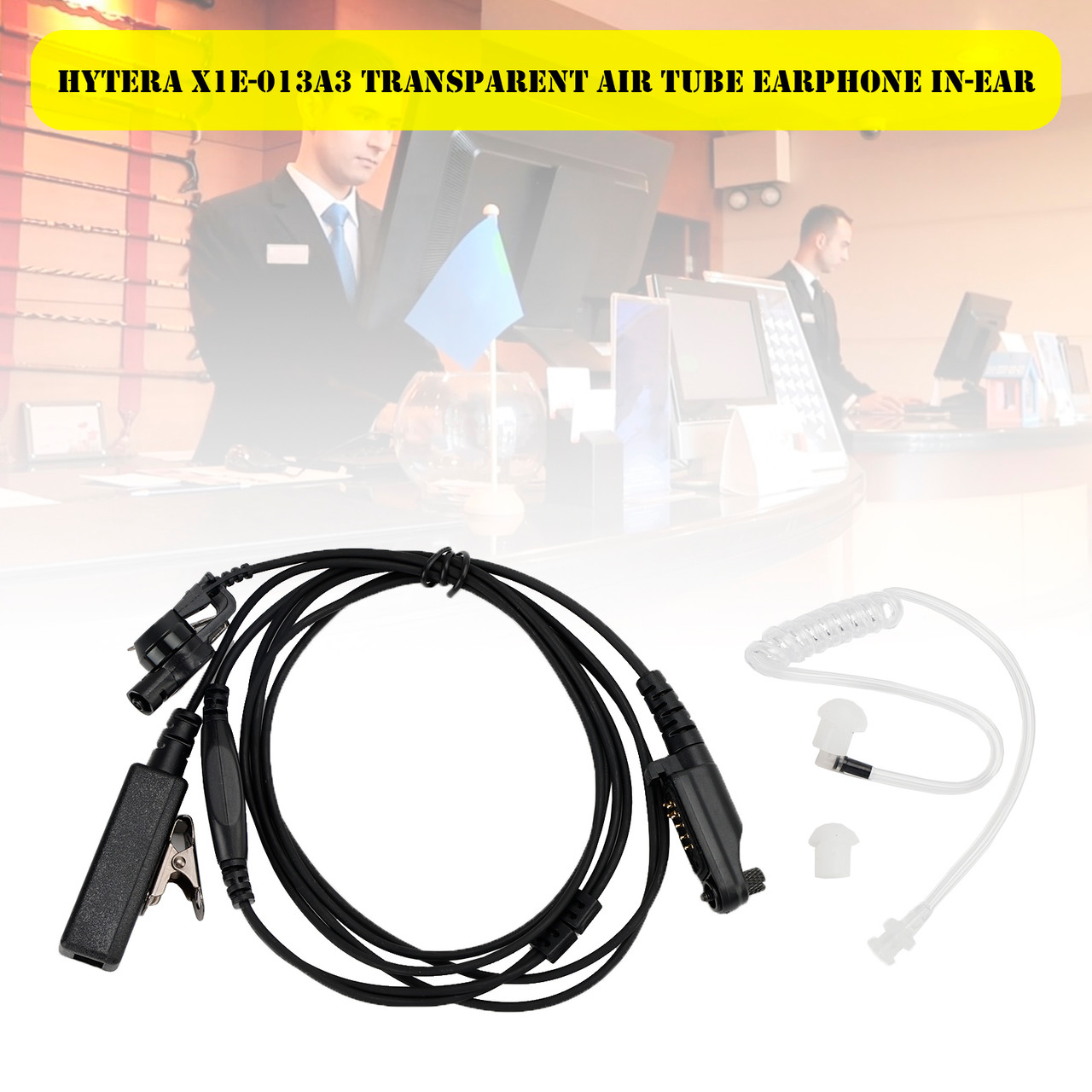 X1E-013A3 Acoustic Tube PTT Mic Headset Fit for Hytera X1P X1E X1 PD600 PD680