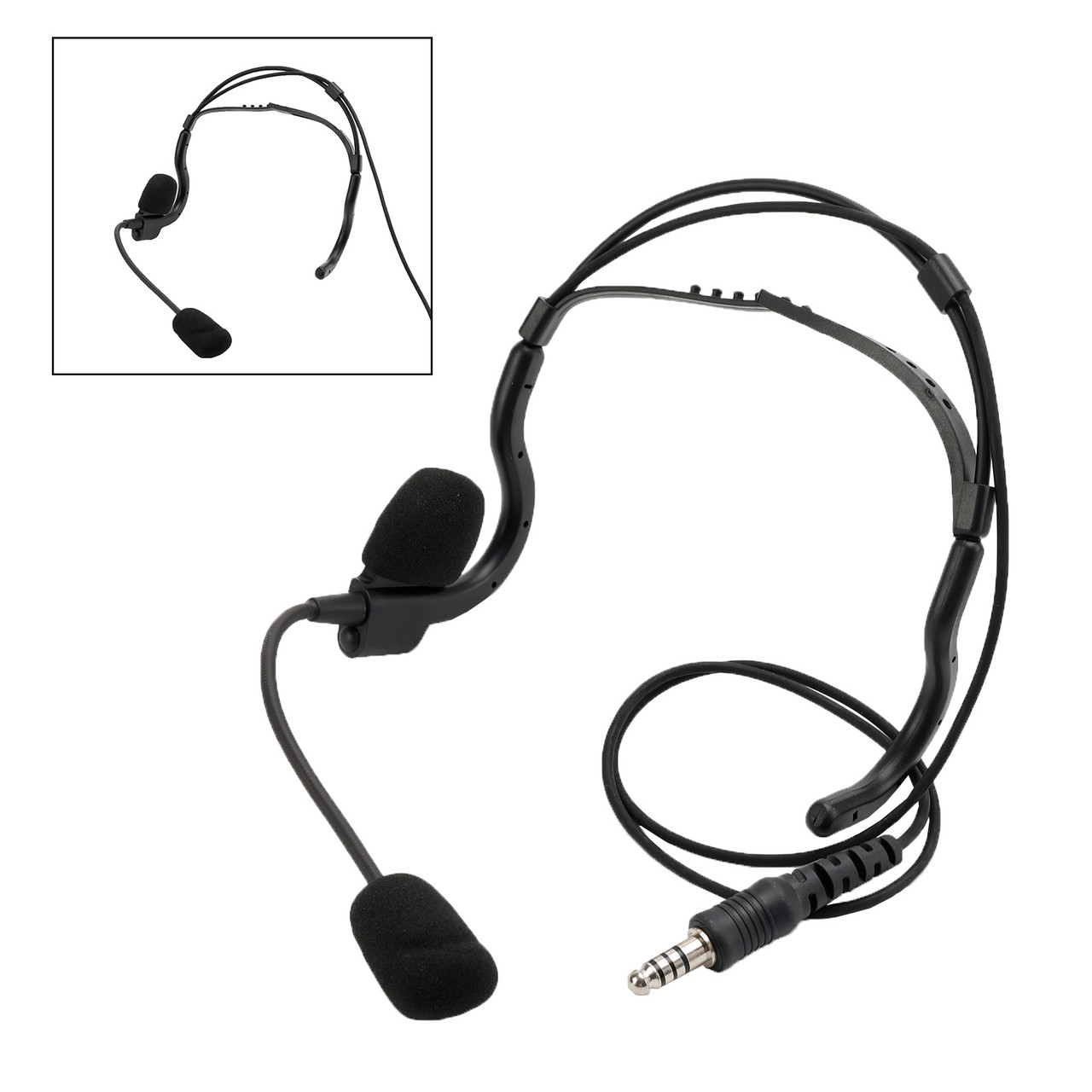 7.1-C8 Advanced Rear Mount Big Plug Tactical Earhook Headset Earphone In-ear