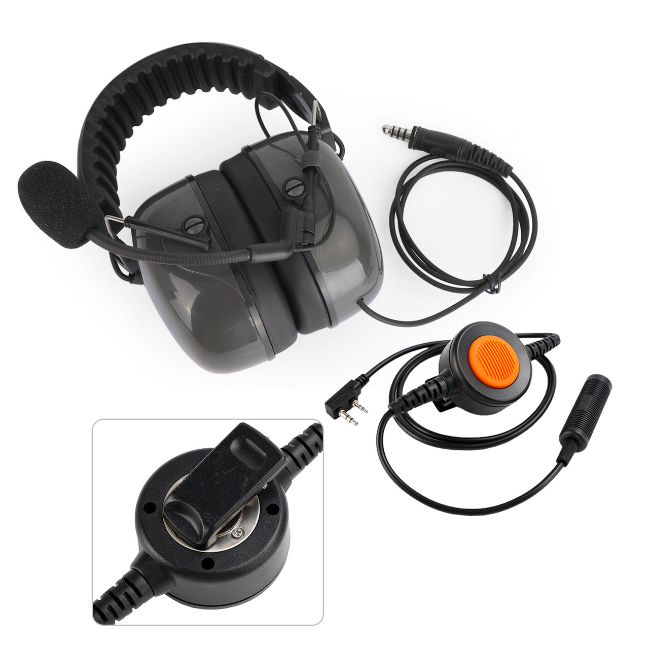 7.1-C5 Adjustable Noise Cancelling Headset For Kenwood TK-208 TK-220 TK-240