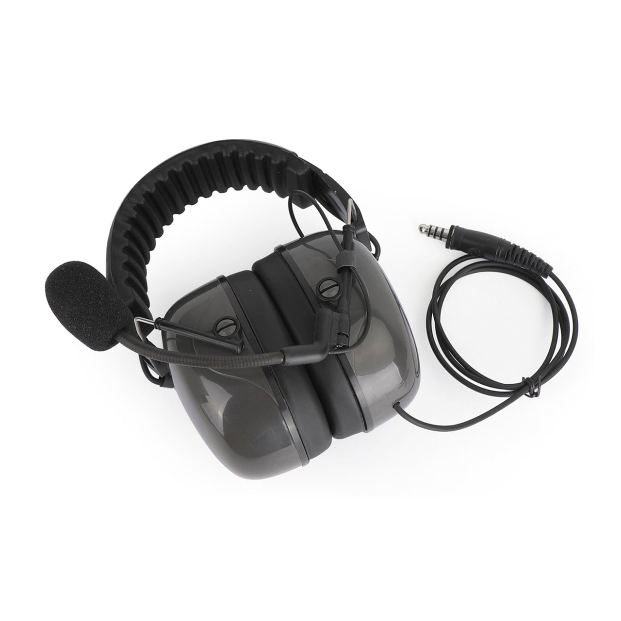 7.1mm Big Plug Tactical Throat Mic Headset For Hytera PD780/700/580/788/782/785