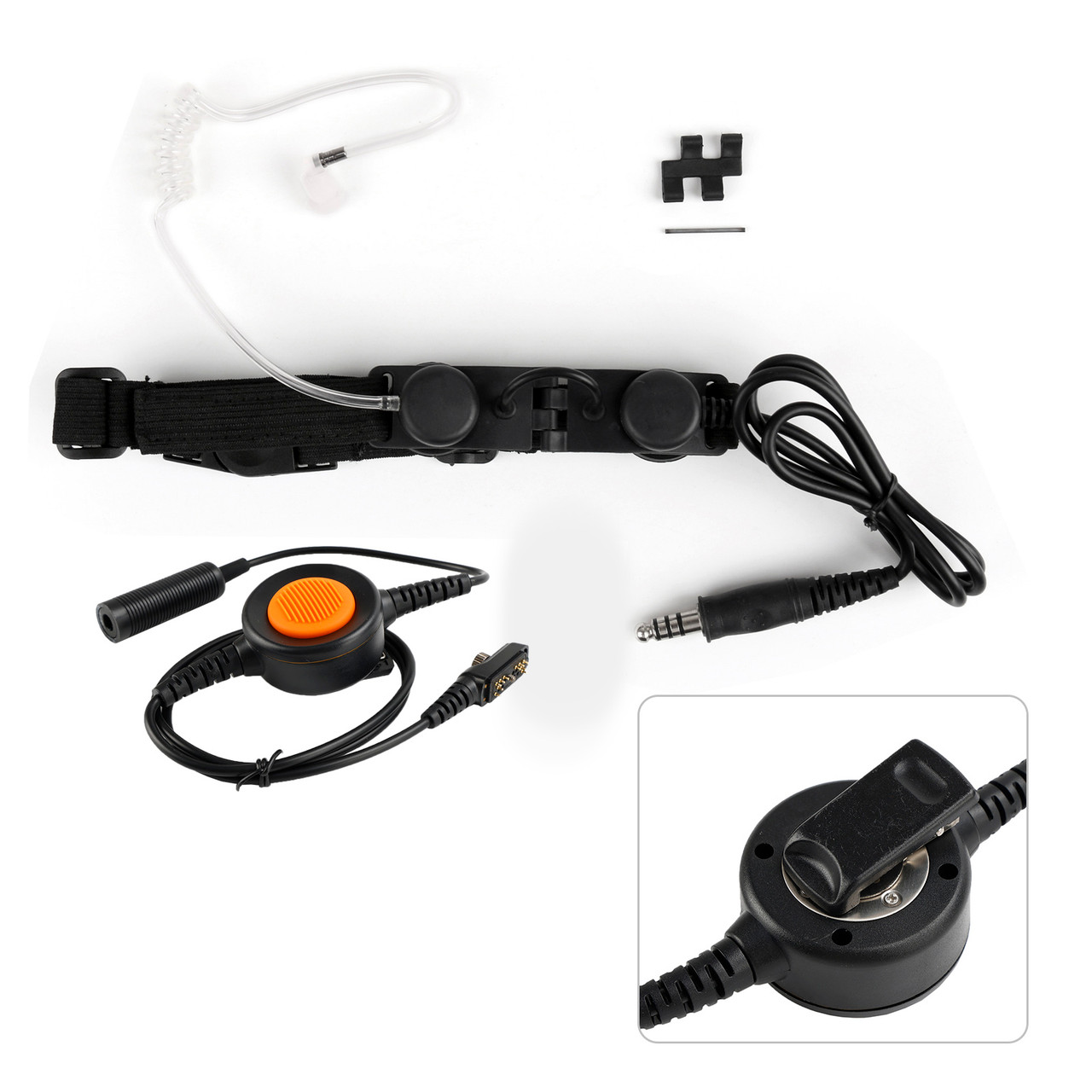 Z-Tactical Throat Mic Adjustable Headset For Hytera PD780/700/580/788/782/785