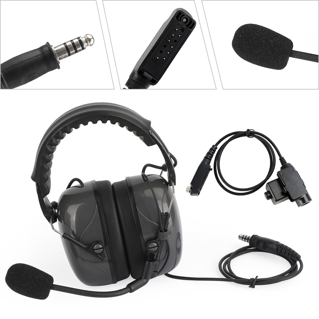 7.1-C5 Adjustable Noise Cancelling Headset For Sepura STP8000 STP8030 STP8035