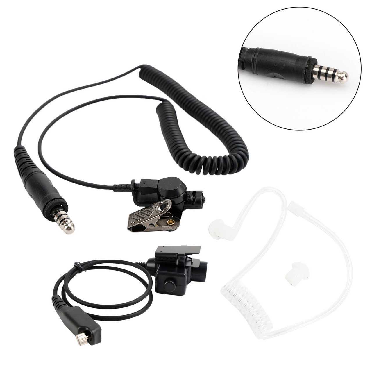 7.1-A3 Single Transparent Air Tube Headset For Sepura STP8000 STP8030 STP8035