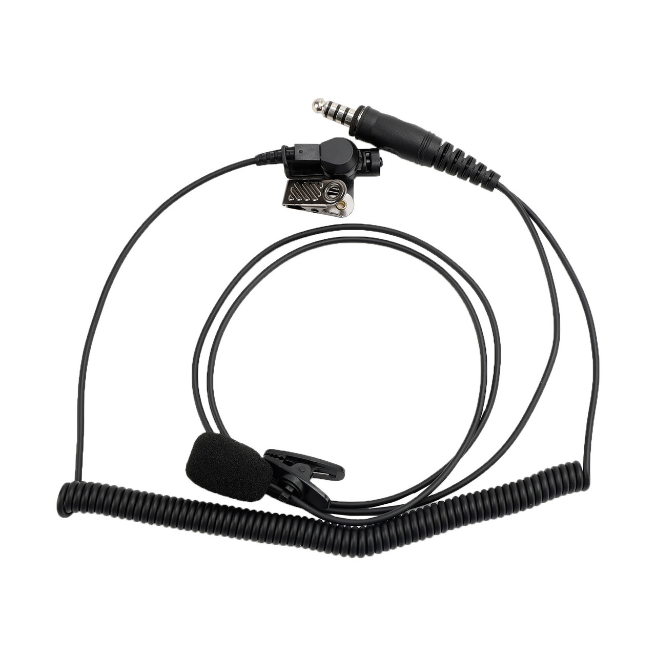 7.1-A3 Transparent Air Tube Headset with Mic For Sepura STP8000 STP8030 STP8035