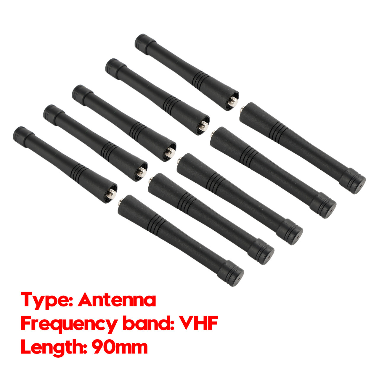10x Short and Thick Antenna VHF Car Radio 90mm Antenna Fit for GP88