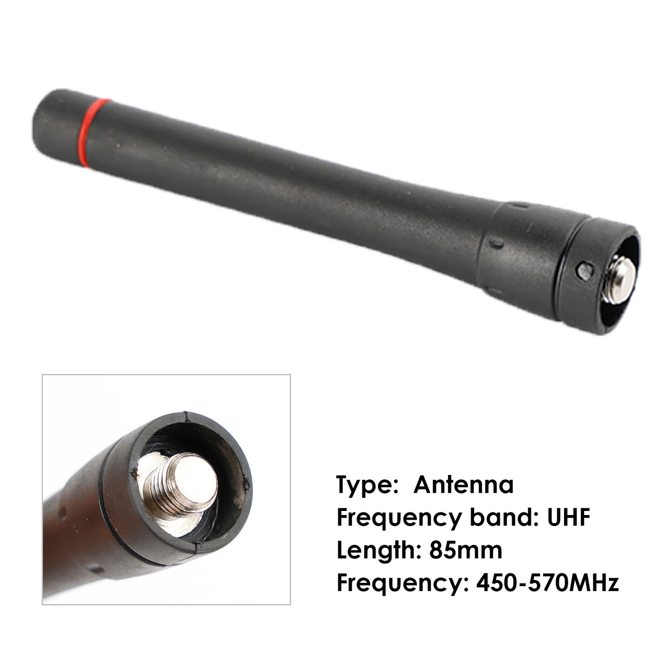 1x 450-570MHz UHF Car Radio 85mm Antenna for ICOM IC-F3 F11 F14 F16 F15 F33 F34