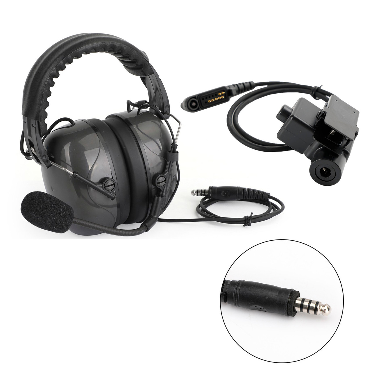 7.1-C5 Adjustable Noise Cancelling Headset For Hytera PD600 PD602 PD602g PD605