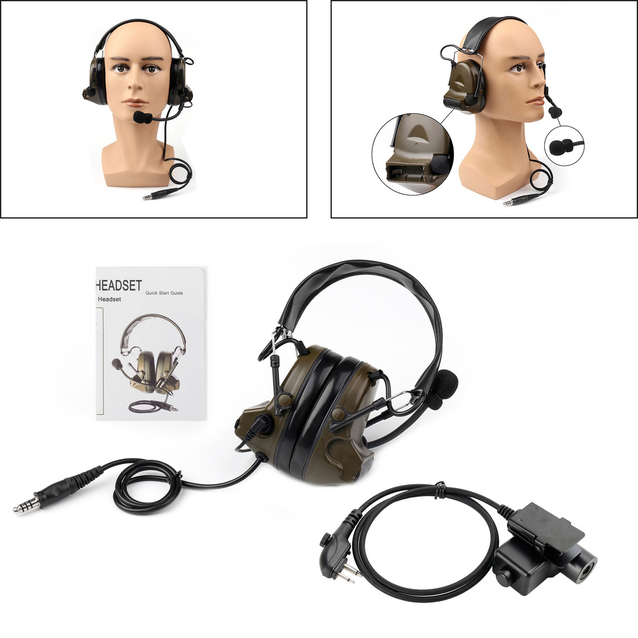 Z Tactical H50 Headset For Hytera HYT TC-446S TC-500 TC-580 TC-508 TC-510 TC-518