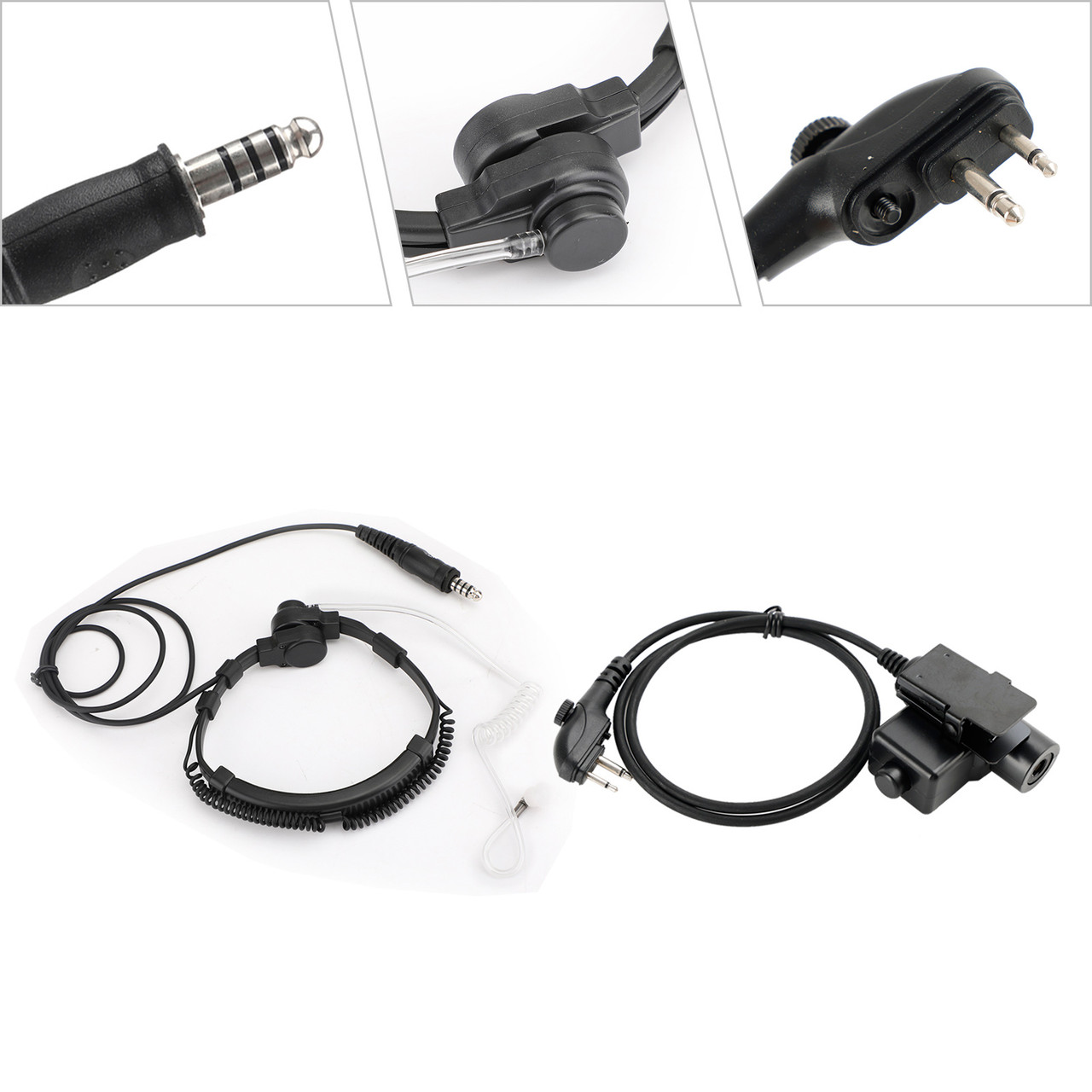 7.1mm Big Plug Tactical Throat Mic Headset For Hytera HYT TC-508 TC-510 TC-518