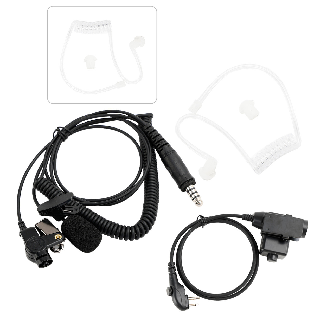 7.1-A3 Transparent Air Tube Headset with Mic For Hytera HYT TC-508 TC-510 TC-518