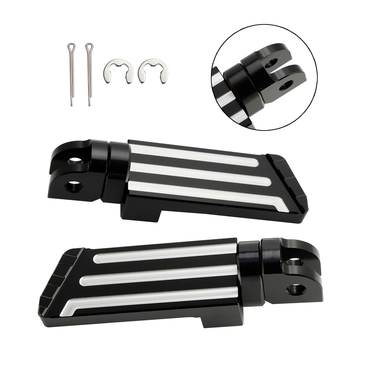 Front Footrests Foot Peg fit for Rebel 1100 CM1100 CMX 1100 DCT/MT 2021-2023 BLACK