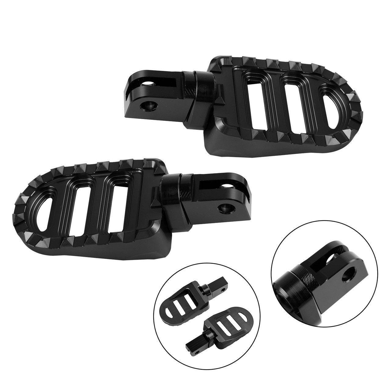 Front Footrests Foot Peg fit for INTERCEPTOR 650 CONTINENTAL 650 2019-2023 BLK