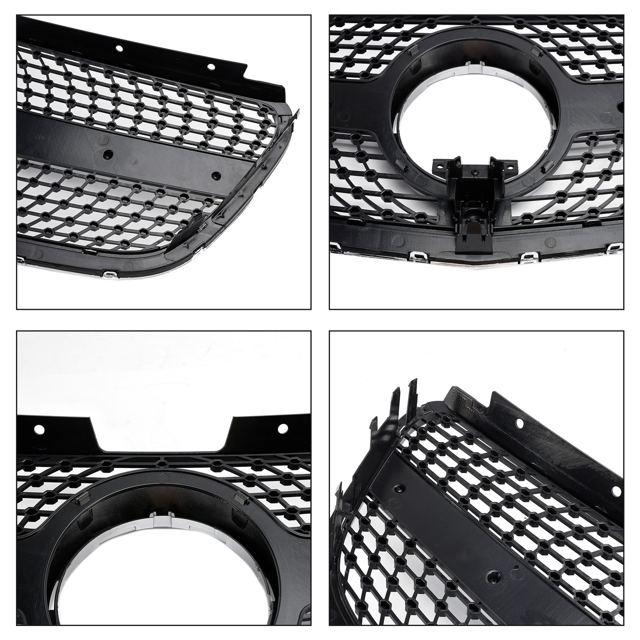 Diamond Front Bumper Grill Grille Fit Mercedes Vito W447 2015-19 GT Stlye
