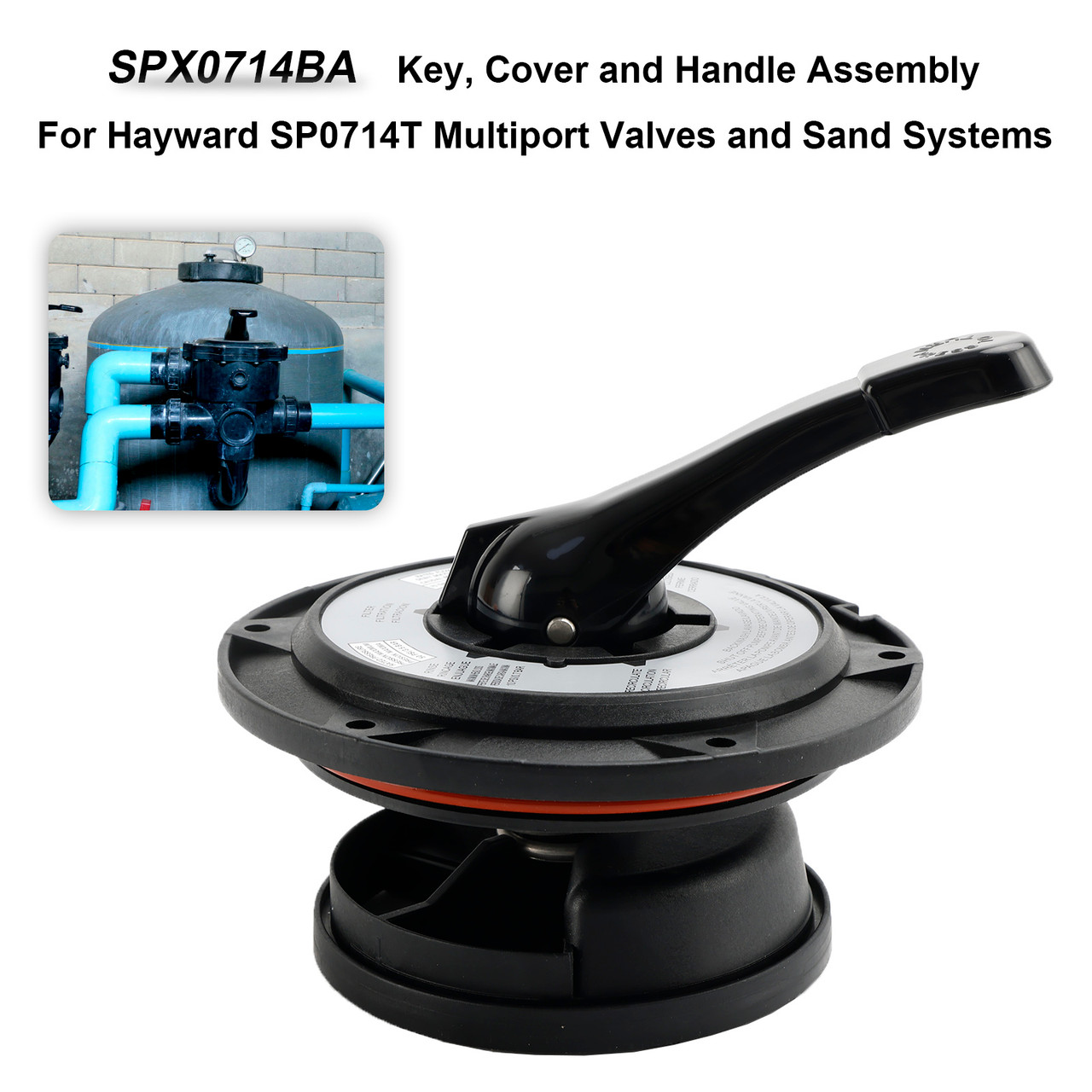 Valve Cover Assembly SPX0714BA For Hayward SP0714T Multiport Valves Sand Systems