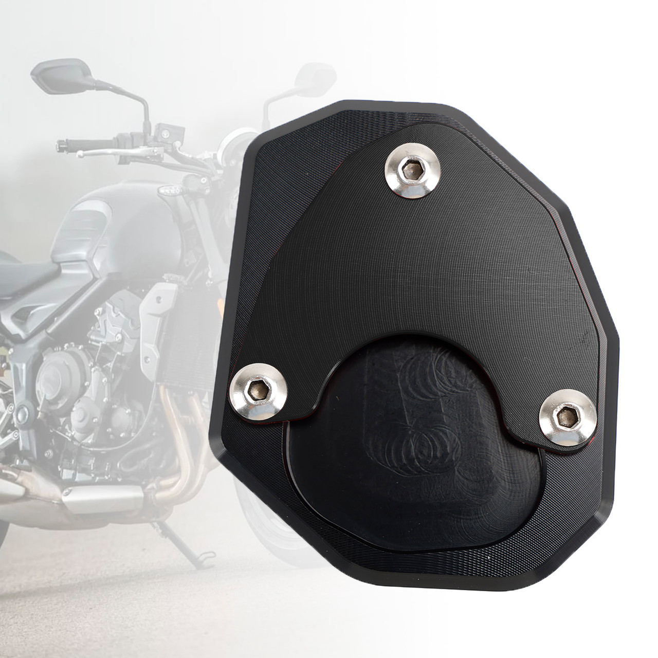 Motorcycle Kickstand Enlarge Plate Pad fit for Trident 660 2021 BLK